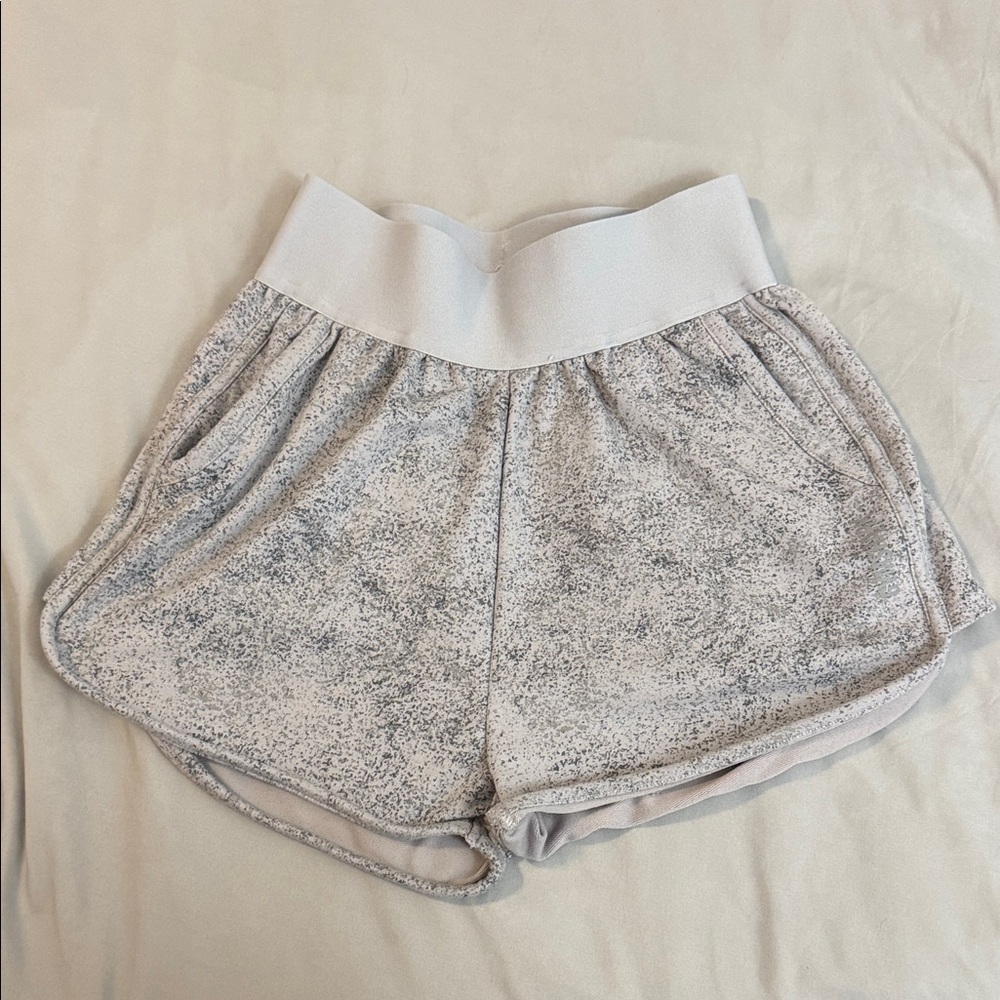 Gymshark Light Gray Marled Athletic Shorts